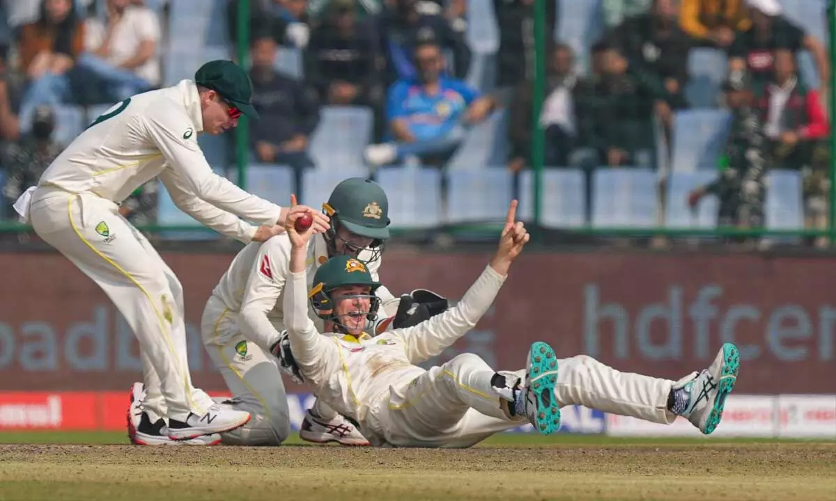 Head powers Aus to 61/1 at close, lead India by 62 runs