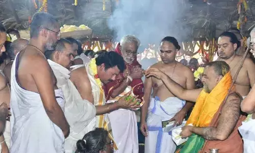 Siva temples reverberate with sounds of conches, bells