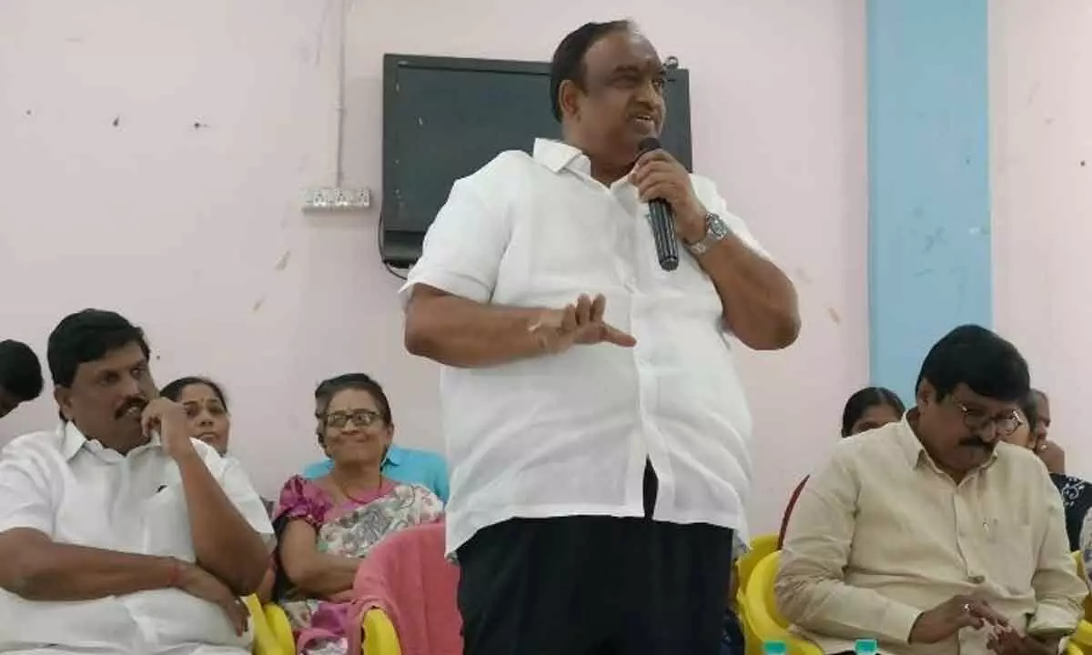 MLA Vodithala Sathish Kumar conducted a constituency level review meeting at Husnabad Mandal Parishad office in Karimnagar district on Monday