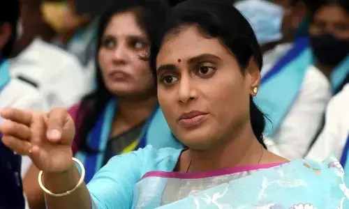 YSR Telangana Party President YS Sharmila
