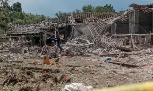 4 killed, 13 hurt in suspected firecracker blast in Indonesia