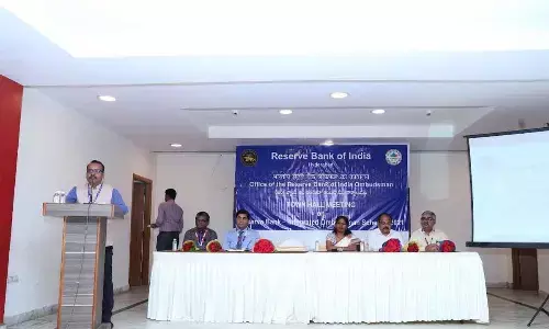 Experts speaking at the townhall meeting organised for creating awareness on Reserve Bank of India - Integrated Ombudsman Scheme (RB-10S) 2021 in Visakhapatnam on Monday