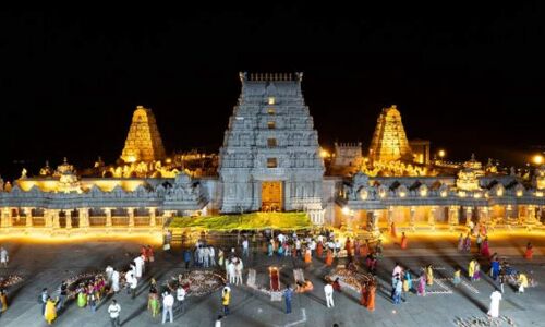 Sri Lakshmi Narasimha Swamy Brahmotsavams begins grandly in Yadadri