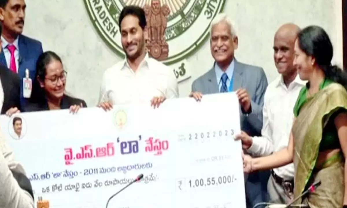 YS Jagan disburses Law Nestham funds to eligible lawyers, says govt. supports lawyers