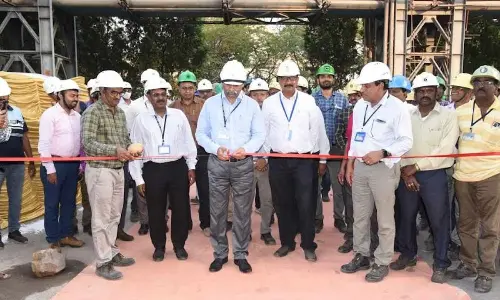 RINL personnel commissioning repaired LD gas holders in Visakhapatnam