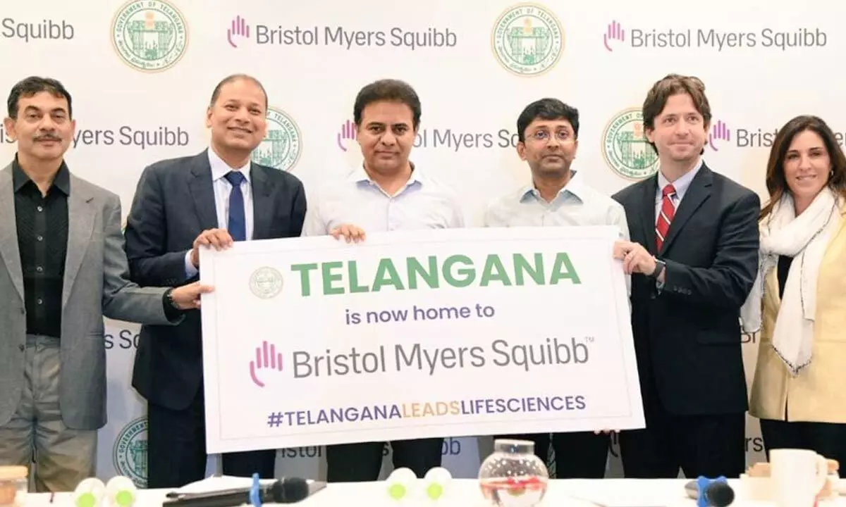 Bristol Myers Squibb signs MoU with Telangana govt. to invest Rs. 800 Cr