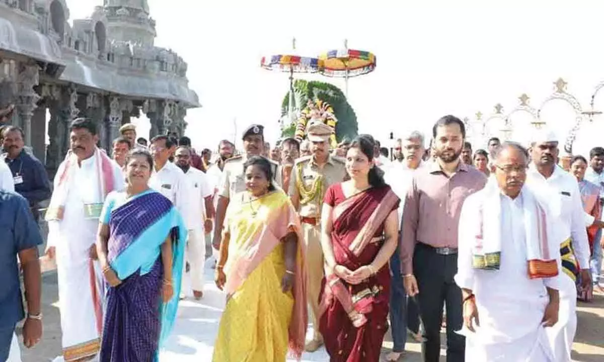 Governor takes part in Yadadri Brahmotsavam