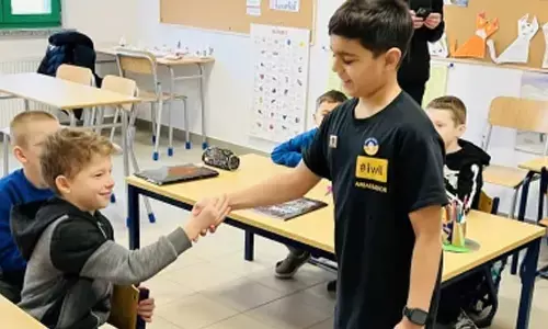 British-Indian boy extends support to Ukrainian kids in Poland