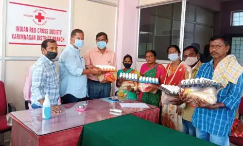 Red Cross distributes protein food to TB patients