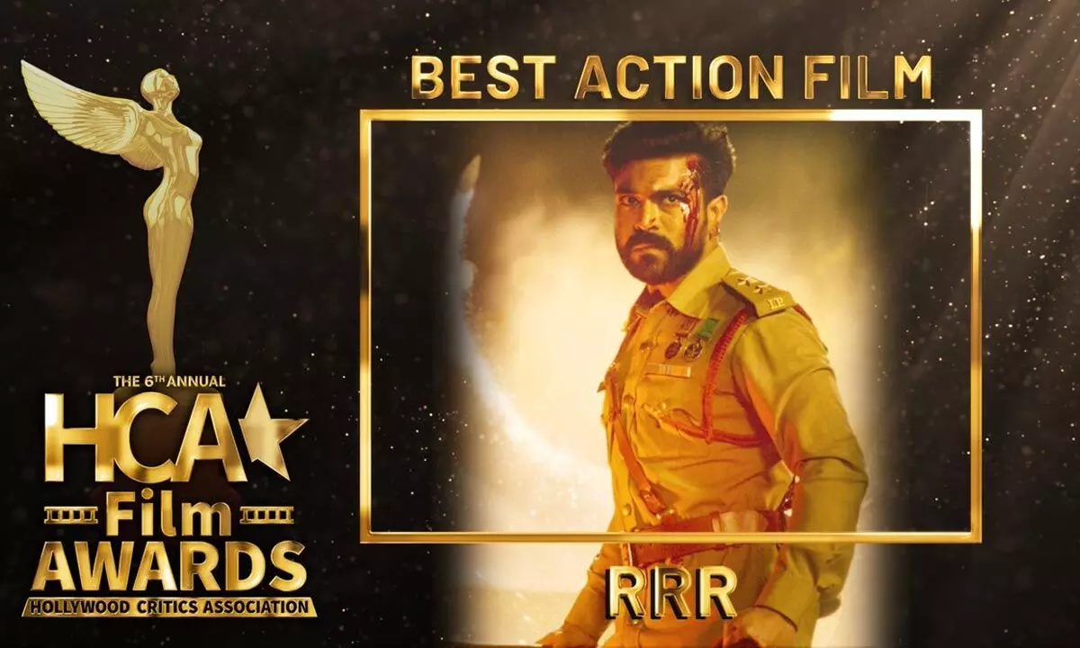 RRR movie wins its third award in the ‘Best Action Film’ category!