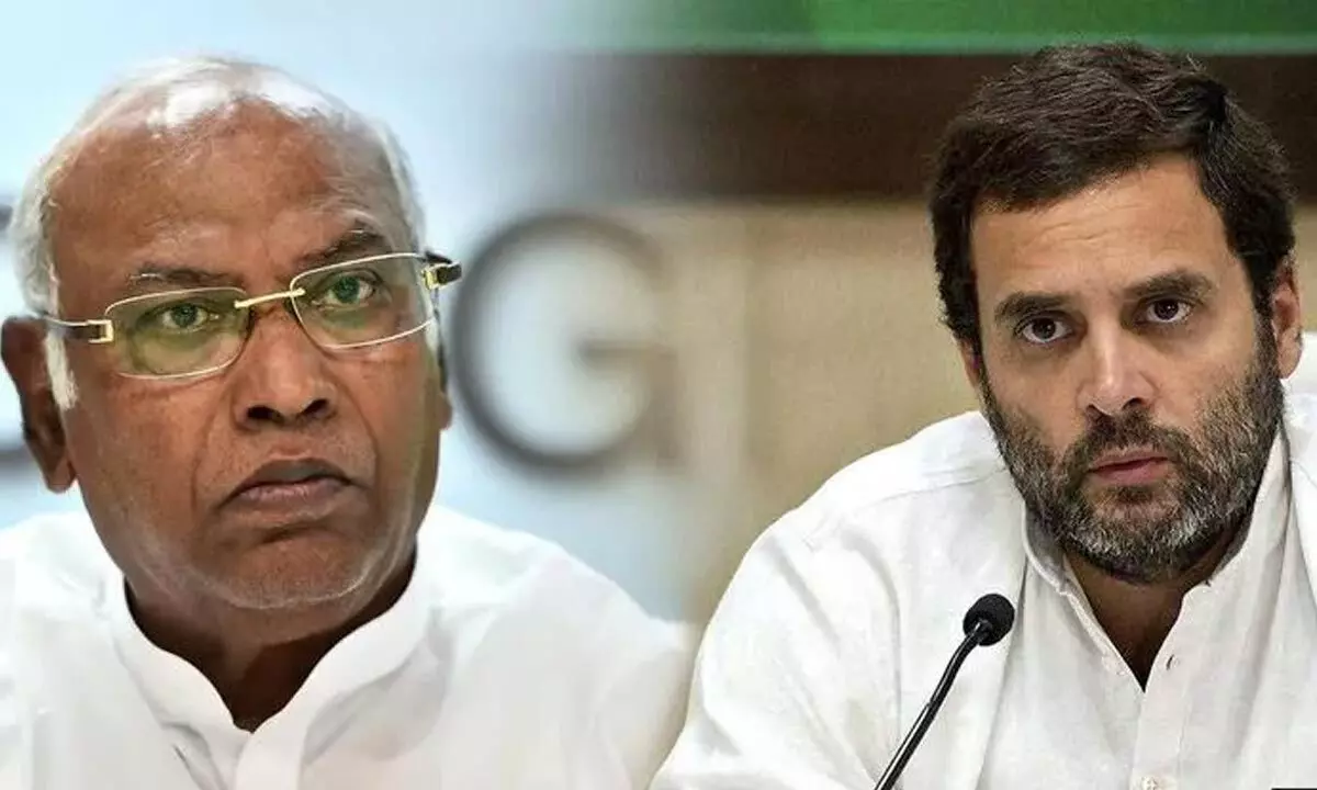 Mallikarjun kharge and Rahul gandhi