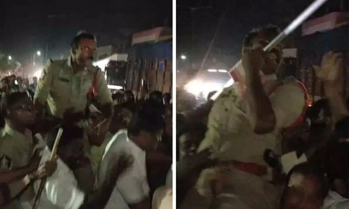 Tension prevails in Kadiri after lathi charge on TDP workers