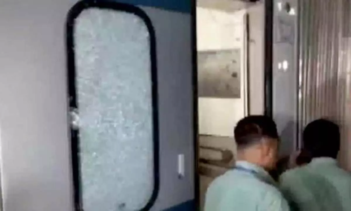 Stone-throwing causes damage to six windows in Vande Bharat Express