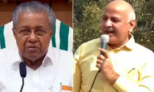 Kerala CM Pinarayi Vijayan and Delhi Deputy Chief Minister Manish Sisodia