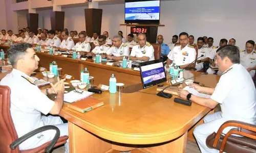 Naval officers and delegates taking part in the ARC and AIIC organised by the Eastern Naval Command headquarters