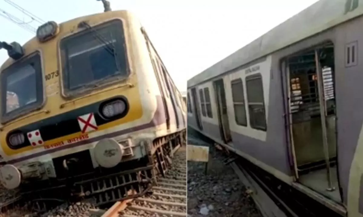 Three bogies of Mumbai local train derail, no casualties