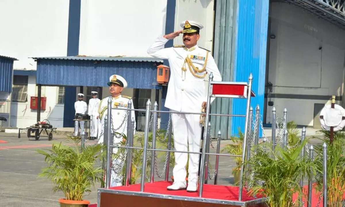Vice Admiral Dinesh K. Tripathi takes over as Western Naval Command chief