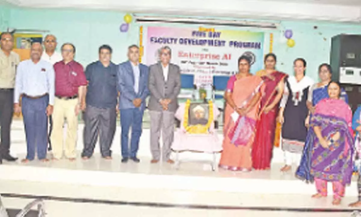 Participants at the National Science Day celebrations at the JNTUA campus on Tuesday