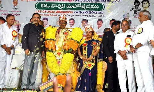 Verse drama writer Krishna felicitated