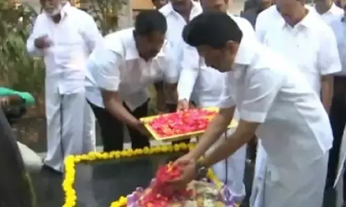 On his 70th birthday, Stalin pays floral tributes to Anna, Karunanidhi and Periyar