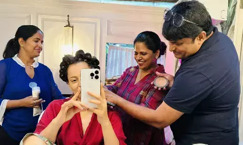 Kangana Ranaut Joins The Sets Of Chandramukhi 2 And Shares Pics On Social Media