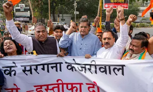 Excise policy: BJP holds protests
