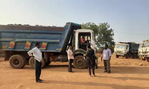 Illegal mining: 5 tippers transporting gravel seized