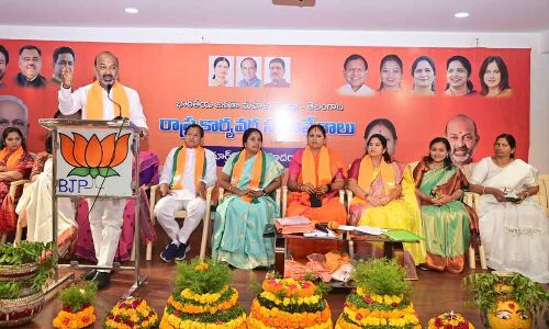 Atrocities against women on the increase in value or level in State: Bandi Sanjay Kumar