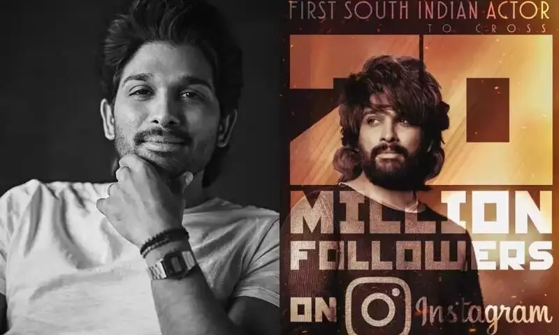 Allu Arjun Becomes First South Indian Actor to Cross 20 Million Followers on Instagram