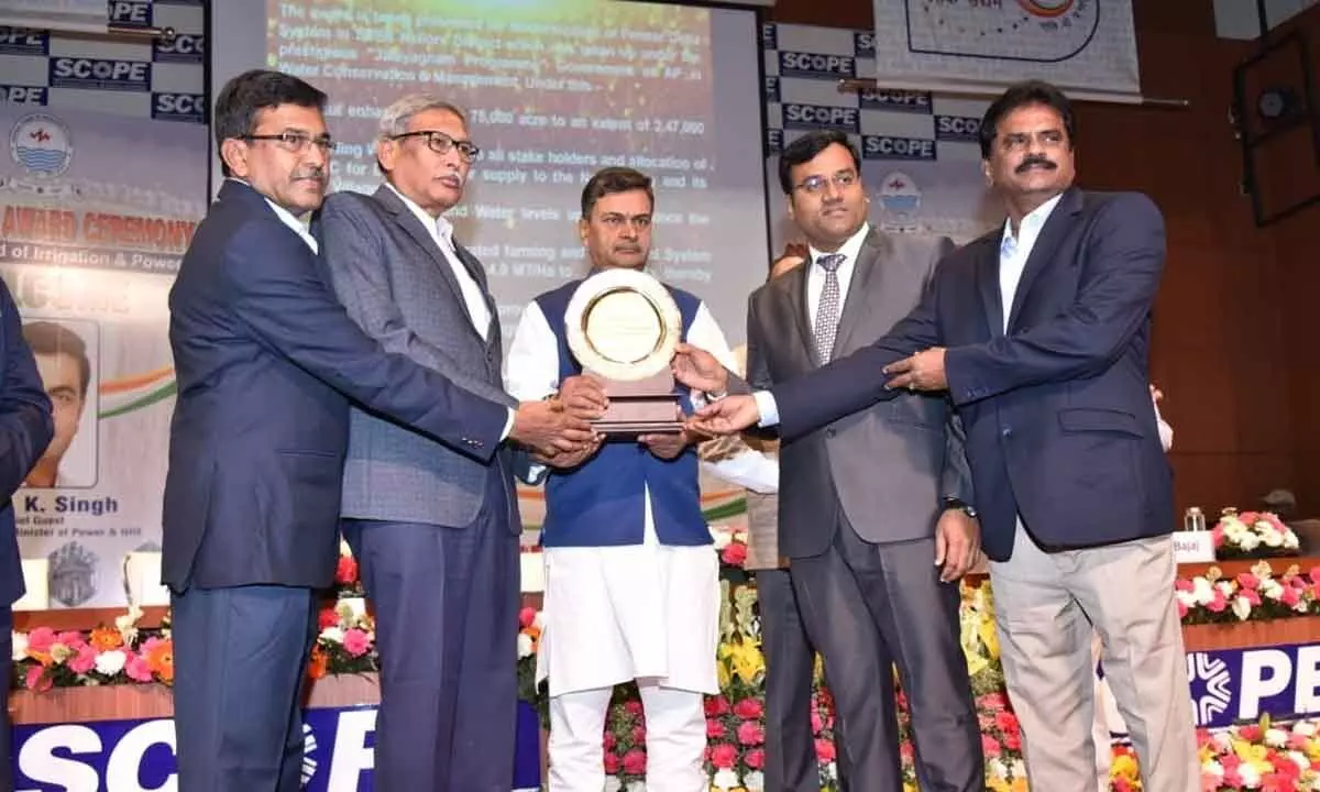 Nellore bags CBIP 2022 award for constructing barrages on Penna