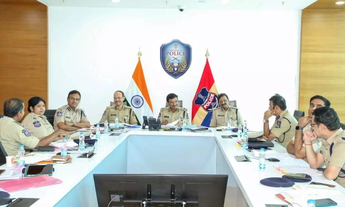 Hyderabad City top cop holds review meet, moots peace panels with youth
