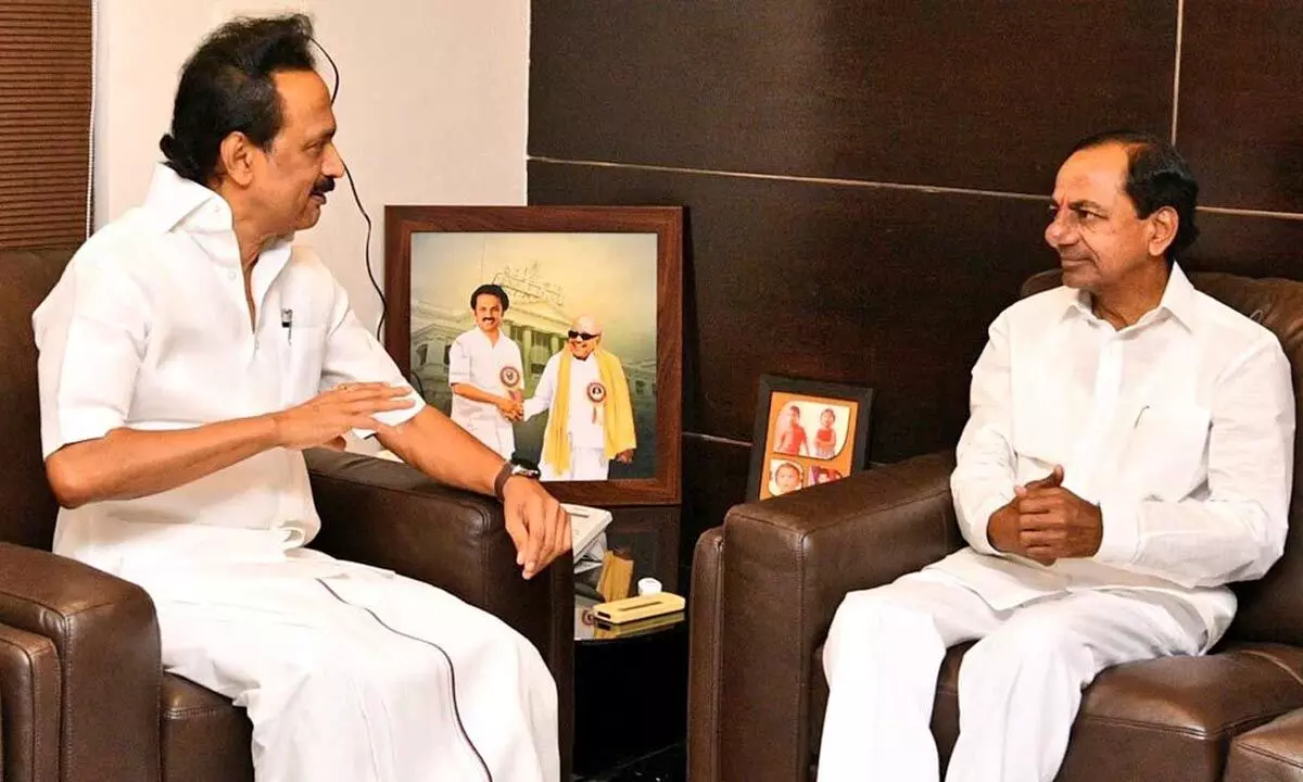 Tamil Nadu counterpart M K Stalin and Telangana Chief Minister KCR