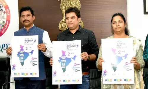 Ahimsa Run in Vij on April 2