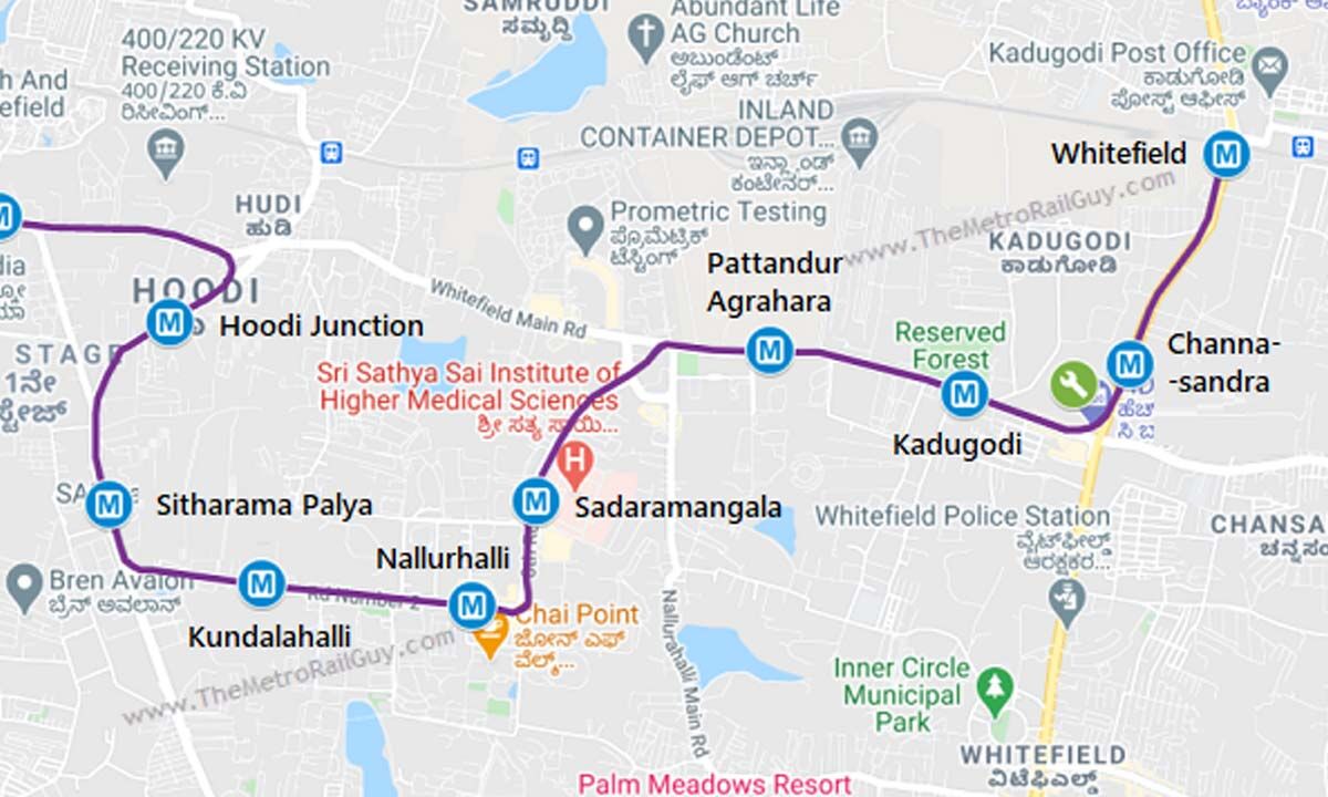 CMRS Sets 60 Conditions For Operationalising Of KR Puram-Whitefield Metro Line