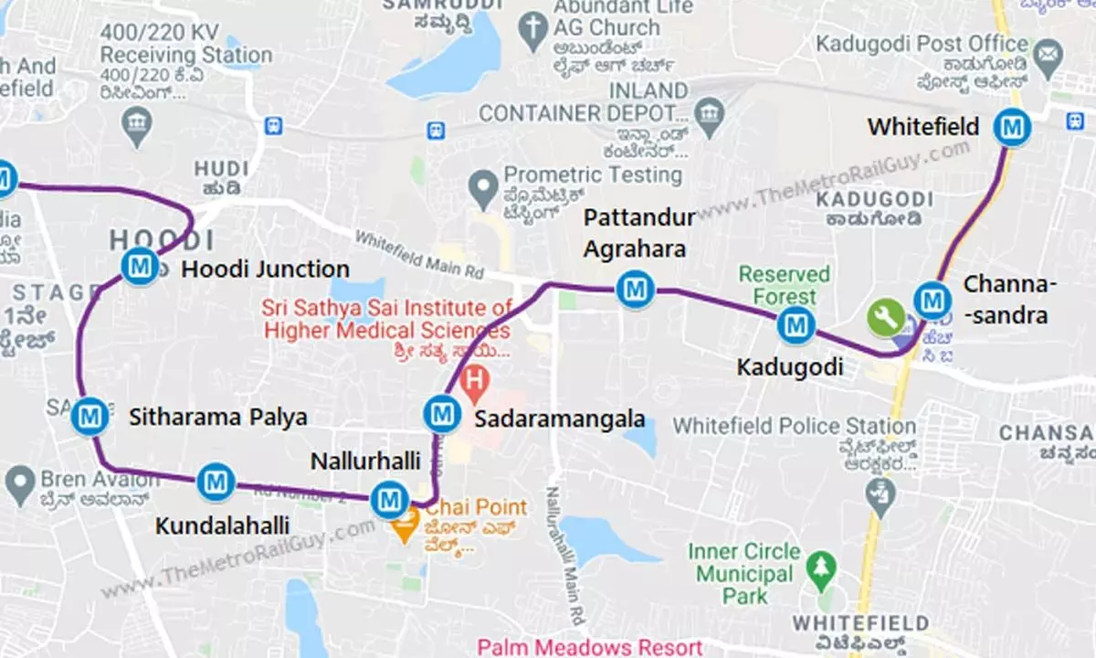 CMRS sets 60 conditions for operationalising of KR Puram-Whitefield Metro line