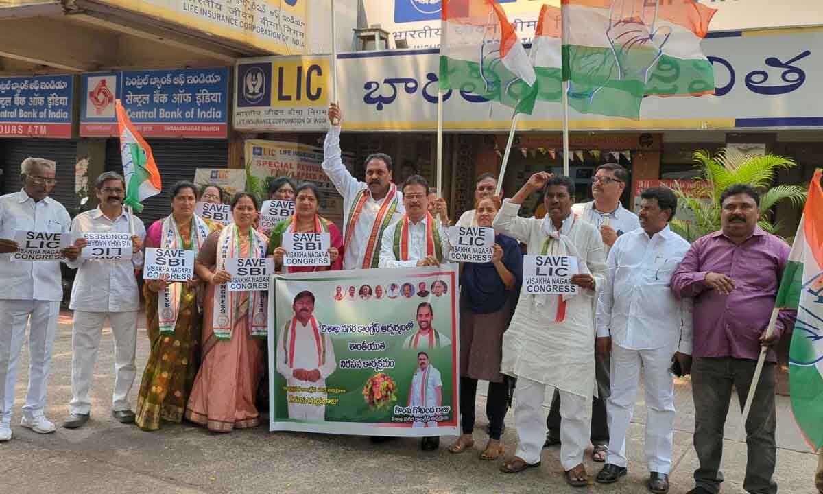 Congress Stages Protest Against BJP S Policies