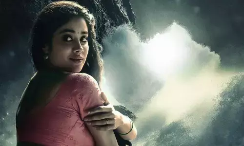 Here Is The Beautiful First Look Poster Of Janhvi Kapoor From Junior NTR And Koratala Sivas Movie…