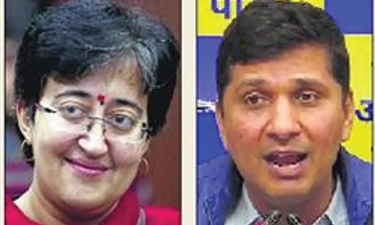 Prez appoints Bharadwaj, Atishi as Delhi ministers