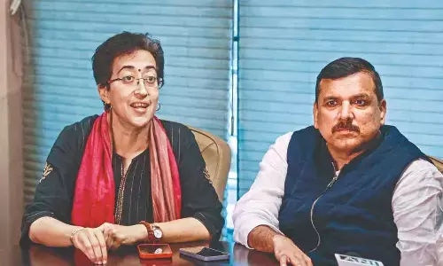 Prez appoints Bharadwaj, Atishi as Delhi ministers