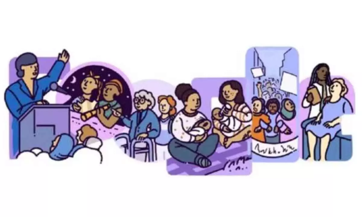Google honours women with a doodle on Womens Day