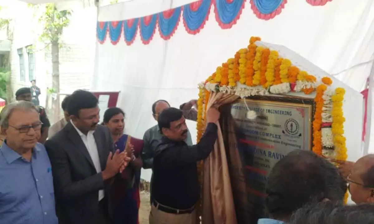 Foundation stone for construction of Classroom Complex at OU laid