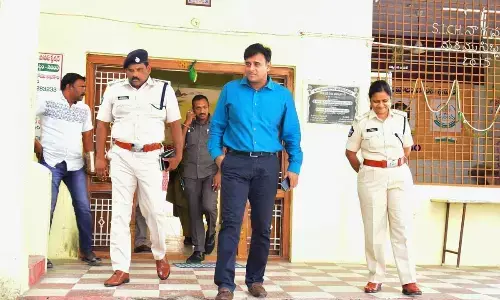 NTR district Police Commissioner Kanthi Rana Tata inspecting the arrangements at Penuganchiprolu on Wednesday