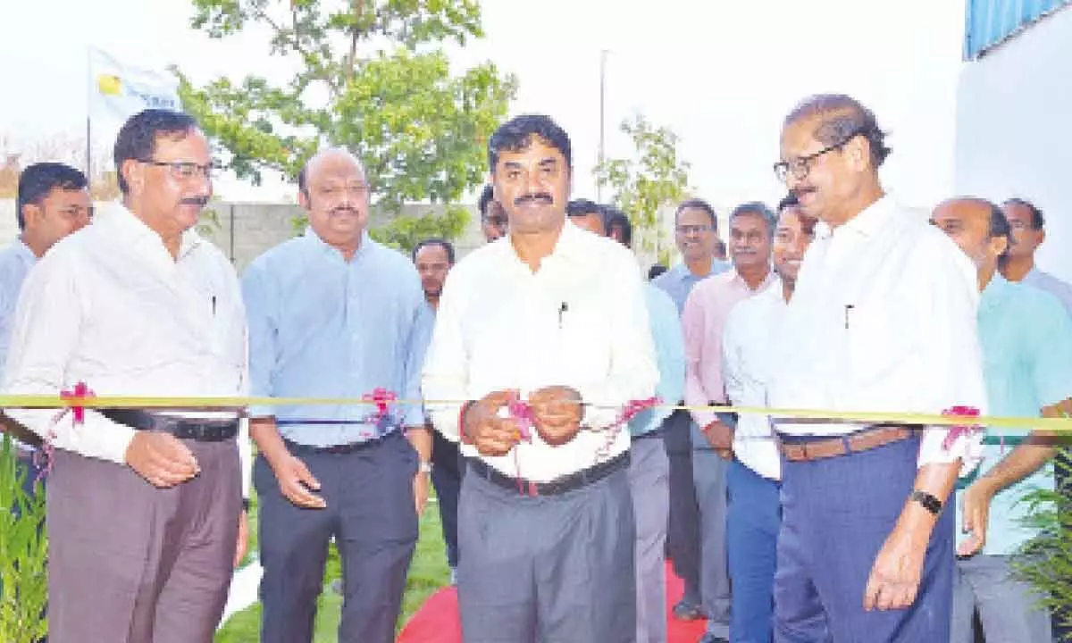 Dr Satheesh Reddy, Scientific Adviser to Raksha Mantri, inaugurating the new A&D division of Lokesh Machines Ltd at Medchal in Hyderabad on Thursday