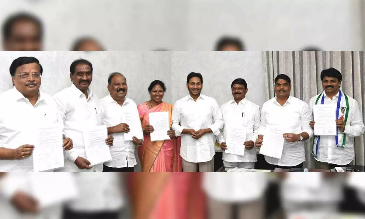 7 YSRCP candidates file papers for MLC polls under MLAs quota
