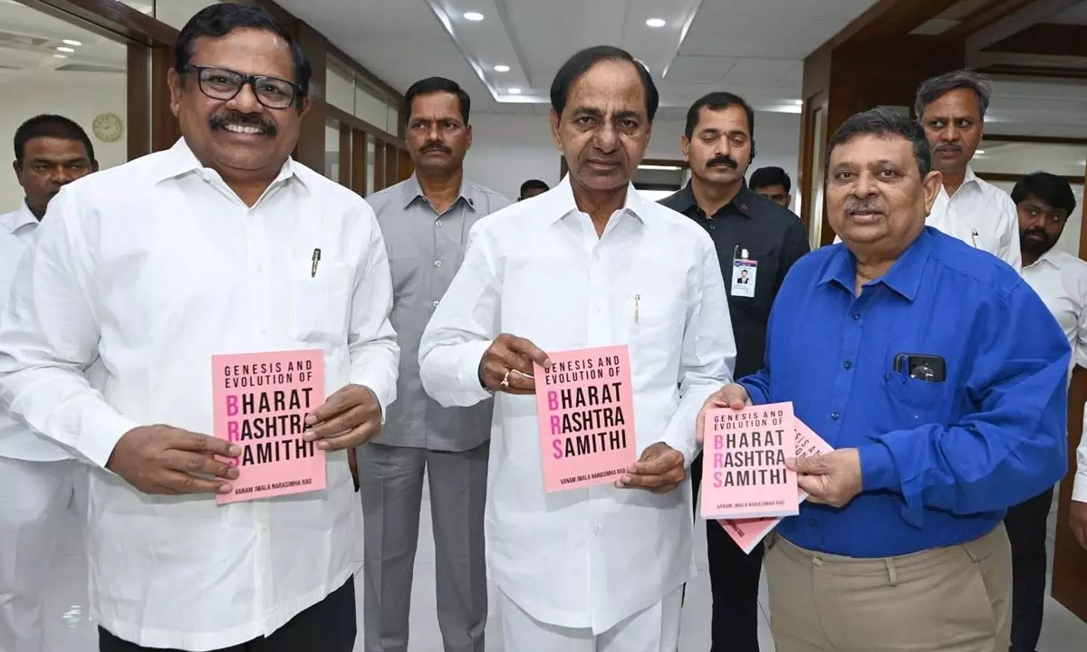 CM KCR releases CPRO’s book on ‘Genesis and Evolution of BRS’