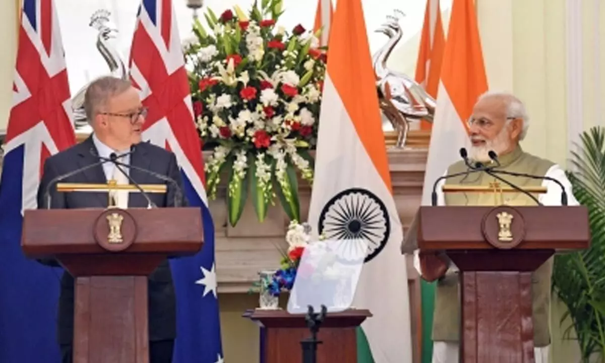 Australian Prime Minister Anthony Albanese and Prime Minister Narendra Modi