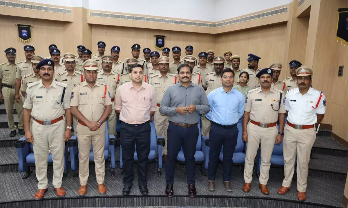 Cyberabad CP felicitates best performing police personnel