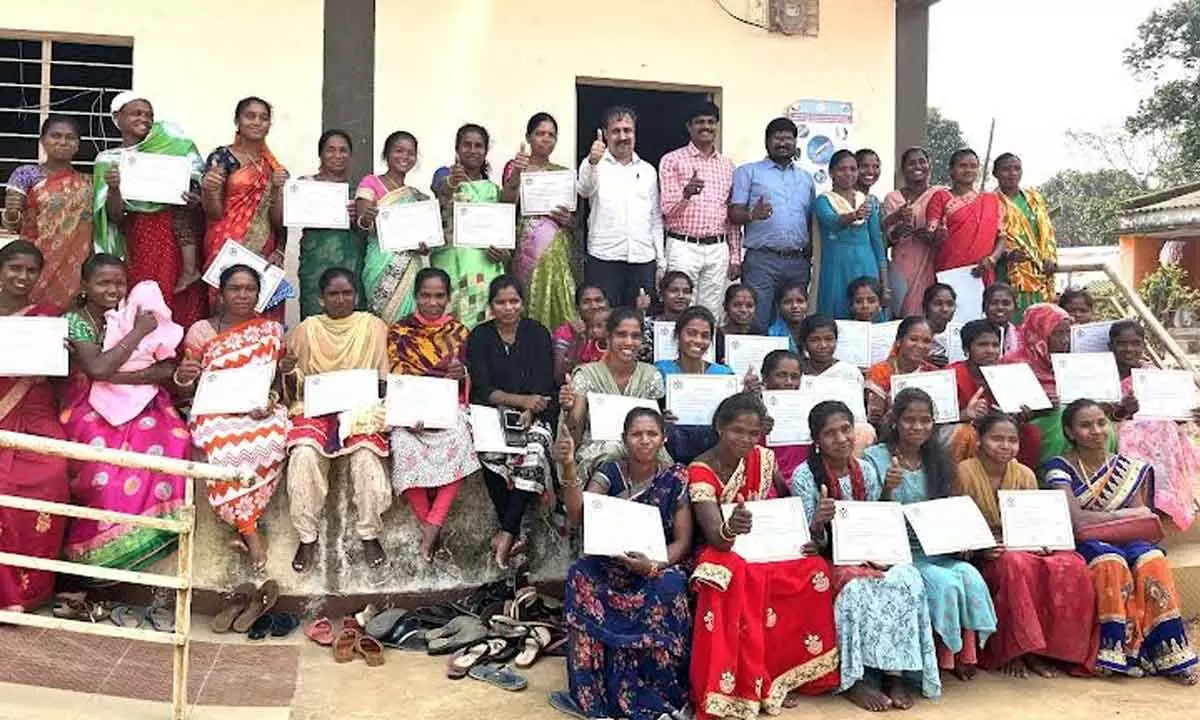 Tribal women get trained in various skills