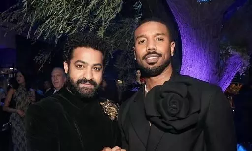 Photo Discussion: Jr NTR Takes a Picture with Michael B Jordan, Star of Creed 3