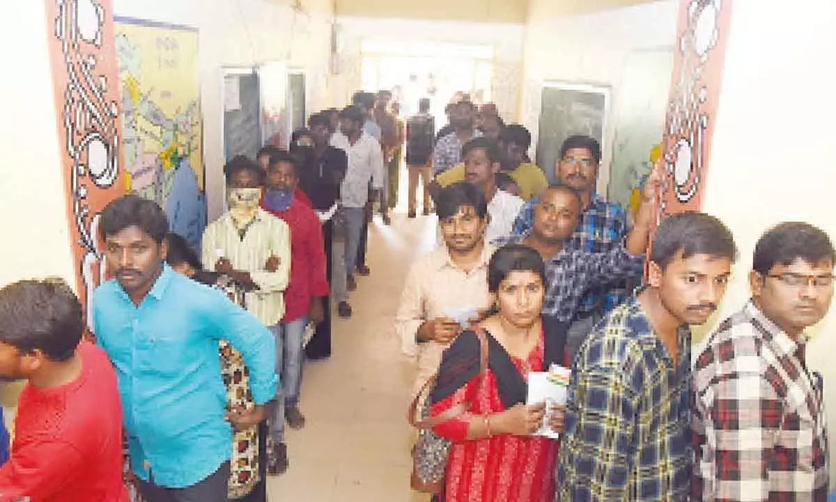 Polling stalled at 2 centres in Tirupati due to rigging